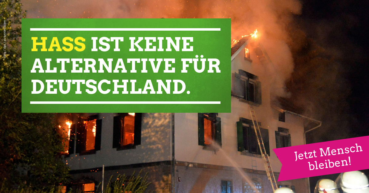 Grune Ov Marbach Am Neckar Hass Ist Keine Alternative Fur Deutschland